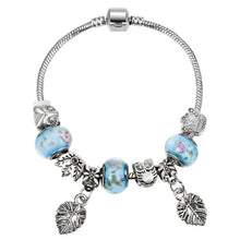Load image into Gallery viewer, ZOSHI Pink Crystal Charm Silver Bracelets &amp; Bangles for Women With Aliexpress Murano Beads Silver Bracelet Femme Jewelry