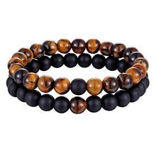 Load image into Gallery viewer, Hot 2pcs/set 7 Style Couples Distance Bracelet Natural Stone Yoga Beaded Bracelet for Men Women Friend Gift Charm Strand Jewelry