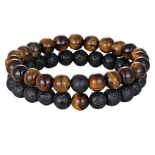 Load image into Gallery viewer, Hot 2pcs/set 7 Style Couples Distance Bracelet Natural Stone Yoga Beaded Bracelet for Men Women Friend Gift Charm Strand Jewelry